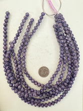 purple enhanced kiwi quartz, 8mm round, 15" strand, sold per strand