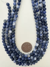 sodalite, matte finish, 6mm round, 15" strand, sold per strand