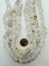 quartz, 11-15mm mixed size tumbled nugget, 15" strand,   SOLD PER STRAND