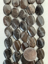 chocolate brown jasper, 20x15x6mm curved oval, 15" strand,   SOLD PER STRAND
