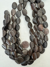 chocolate brown jasper, 20x15x6mm curved oval, 15" strand,   SOLD PER STRAND