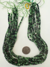 ruby zoisite, 4mm round, 15" strand, sold per strand