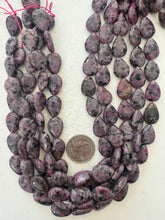 color enhanced black labradorite: pale ruby pink, semi dull finish, 17x13x6mm teardrop, 15" strand,   SOLD PER STRAND