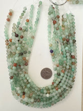 color enhanced quartz: dark mint green, 6mm round, 15" strand, sold per strand