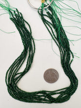 green goldstone (glass), 2mm faceted round, 15" strand, sold per strand
