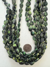 chinese chrysoprase, semi dull finish, 14x10x4mm teardrop, 15" strand,   SOLD PER STRAND
