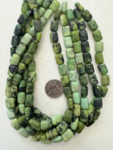 chinese chrysoprase, semi dull finish, 14x10x6mm rectangle, 15" strand,   SOLD PER STRAND