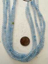 color enhanced quartz: pale blue, 4mm round, 15" strand,   SOLD PER STRAND