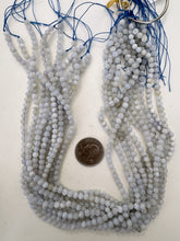 natural chalcedony, 4mm round, 15" strand, sold per strand