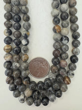 gray fall tones jasper, 8mm round, 15" strand, sold per strand