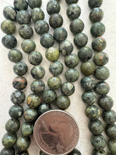 rhyolite, semi dull finish, 8mm round, 15" strand, SOLD PER STRAND