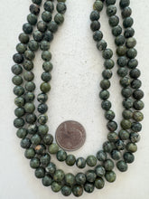 rhyolite, semi dull finish, 8mm round, 15" strand, SOLD PER STRAND