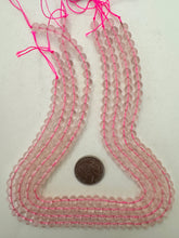 rose quartz, 6mm round, 15" strand, sold per strand