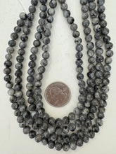 black labradorite, 6mm round, 15" strand, sold per strand
