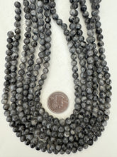 black labradorite, 6mm round, 15" strand, sold per strand