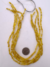 yellow jade, 4mm round, 15" strand, sold per strand (batch 1)