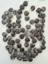 pink zebra jasper, semi dull finish, 16x16x6mm teardrop pendant, 15" strand, SOLD PER STRAND (batch 2)