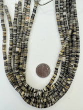white black yellow golden natural shell, 5mm heishi rondelle, 15" strand, SOLD PER STRAND