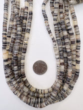 white black brown purple golden natural shell, 6mm heishi rondelle, 15" strand, SOLD PER STRAND