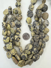 yellow turquoise,  dull finish, 23x22x8mm mixed nugget, 15" strand,   SOLD PER STRAND