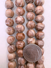 dark peach jasper, 13x11mm melon cut rondelle, 15" strand,   SOLD PER STRAND