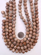 dark peach jasper, 13x11mm melon cut rondelle, 15" strand,   SOLD PER STRAND