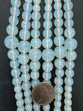 opalite, 6-14mm faceted round, 15" strand,  SOLD PER STRAND