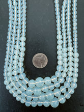opalite, 6-14mm faceted round, 15" strand,  SOLD PER STRAND