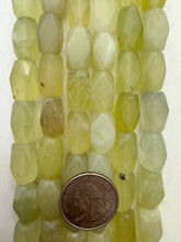 new jade, 17x9mm corner cut 4 sided rectangle tube, 15" strand,  SOLD PER STRAND