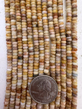 mexican crazy lace agate, 4x2mm rondelle, 15" strand,SOLD PER STRAND