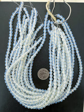 opalite glass, 6mm round, 15" strand, sold per strand