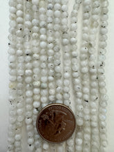 moonstone, 4mm round, 15" strand,  SOLD PER STRAND