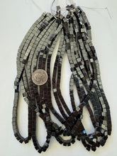 hematite, 6mm cube, 15" strand, sold per strand