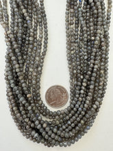 labradorite, 4mm round , 15" strand,  SOLD PER STRAND (batch 1)