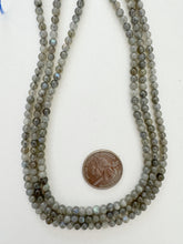 labradorite, 4mm round , 15" strand,  SOLD PER STRAND (batch 2)