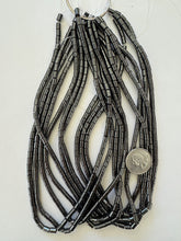 hematite, 6x4mm tube, 15" strand, sold per strand