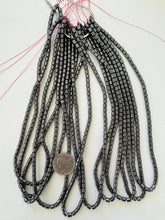 hematite, 4mm barrel, 15" strand, sold per strand