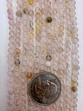rose quartz, 4mm round, 15" strand,  SOLD PER STRAND