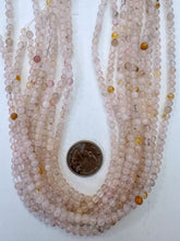 rose quartz, 4mm round, 15" strand,  SOLD PER STRAND
