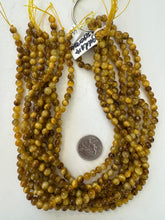 honey tiger eye, 6.5mm round, 15" strand, sold per strand (darker batch)