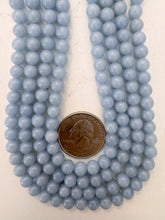 angelite, 6mm round, 15" strand, sold per strand