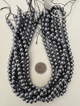 terahertz, 8mm round, 15" strand, sold per strand