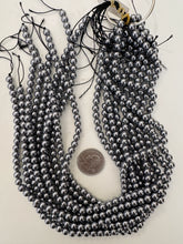 terahertz, 6mm round, 15" strand, sold per strand