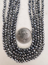 terahertz, 4mm faceted round, 15" strand, sold per strand