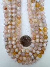 flower agate, 8mm round, 15" strand, sold per strand