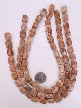 peach jasper, dull finish, 16x12x4mm rectangle, 15" strand, sold per strand  (batch 2)