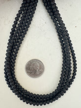 onyx, matte finish,4mm round, 15" strand, sold per strand