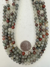 gray bloodstone, 6mm round, 15" strand, sold per strand