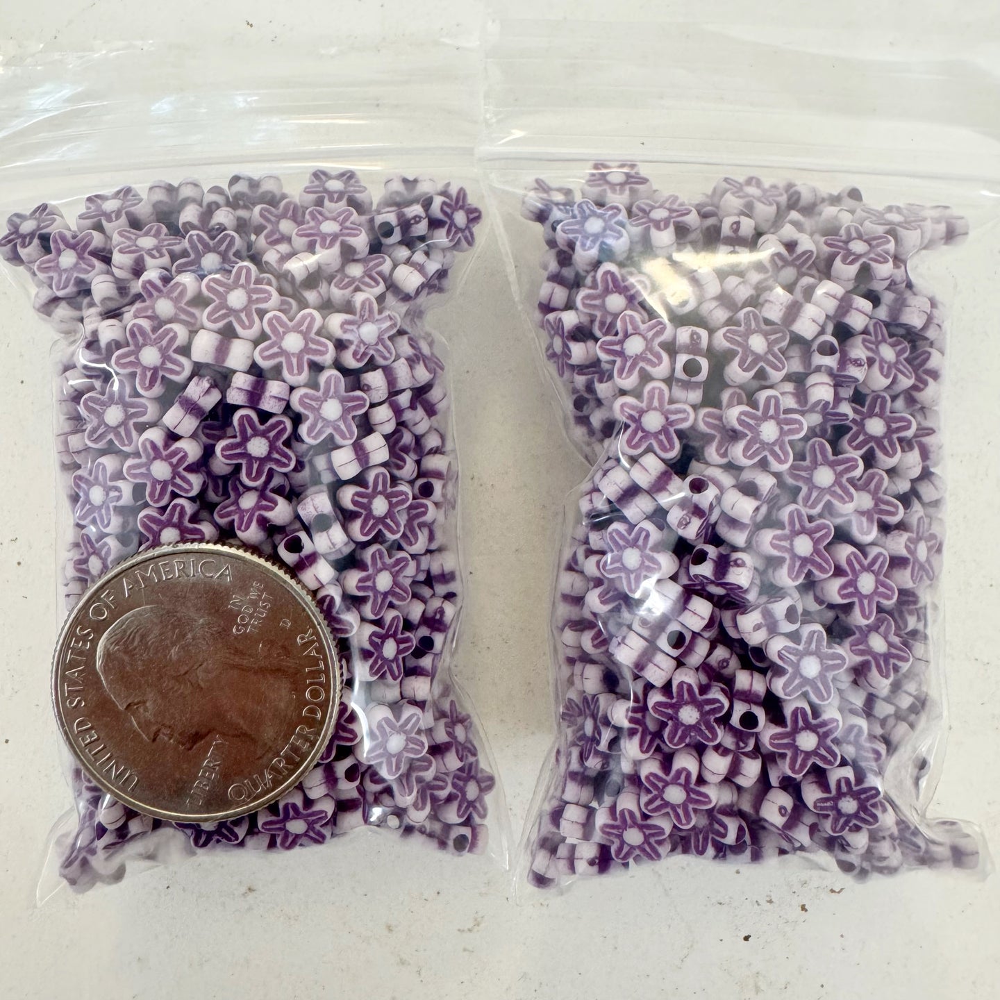 white dark royal purple, carved design flower, vintage look acrylic, 7x7x4mm flower,  sold per approximately 28 gram bag