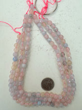 color enhanced quartz: pastel mix, 8mm faceted round, 15" strand, sold per strand
